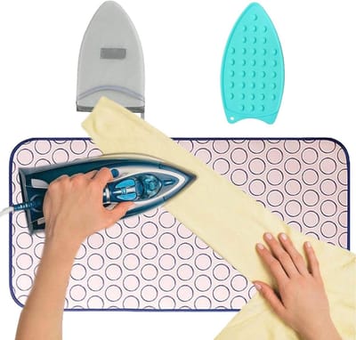 Strijkijzer Mat - Hittebestendige Mat - Veilig Strijken - Antislip Bescherming - 32 x 22 x 8 cm - Meerkleurig