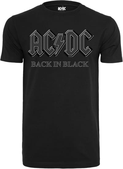Back in Black T-shirt voor Heren - Stijlvol Muziek Merchandise
