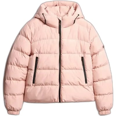 Superdry Jas Hooded Sports Puffer Jacket W5011996a Eq8 Vintage Blush Dames Maat - XS