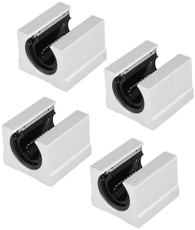 Dailygoods- Lineaire Lagers 20 mm - 4 Stuks - Aluminiumlegering - Hoge Precisie - Open Blokken - Geschikt voor 3D-printers - Lager