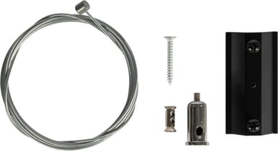 QAZQA Ophanging accessoire rail zwart 1-fase - Iconic