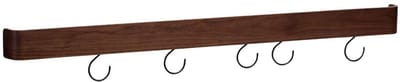 Protopia Dan-Form wandplank met haken 9 haken fineer walnoot.