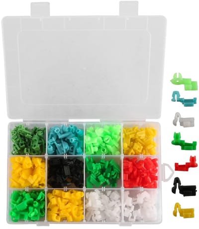Dailygoods- Deurvergrendelingsclips 160-delige set - Bevestigingsclips Auto - Kunststof Klemclips - Duurzaam - Slijtvast - Sterke Grip