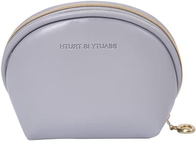 Cosmetica Tas voor Reizen, Waterdichte Make-up Pouch, Multifunctionele Sieraden Tas en Portemonnee in Grijs en Zwart