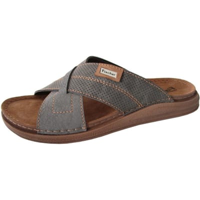 Fischer Slide Heren Slippers - Grijs - Maat 44