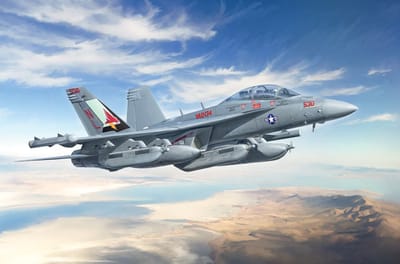Italeri Modelbouwpakket Vliegtuigen - 2824 Boeing EA-18G Growler - US Navy - RAAF Plastic - 1:48 - Modelbouw