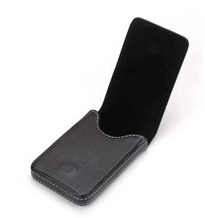 Dailygoods- Visitekaartjeshouder PU-leer - Slanke Hoes - Magnetische Sluiting - Voor 20-25 Kaarten - Klassiek Design - Duurzaam en Comfortabel - Kaarthouder
