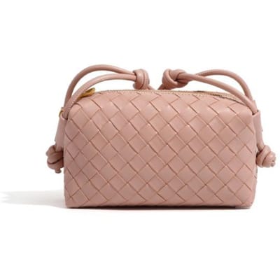 Nieuwe Reliëf Gevlochten Kleine Vierkante Tas Eén Schouder Crossbody Dames Tas 20--11-7 beige