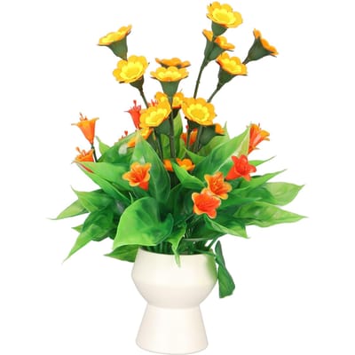Aquarium Kunstbloem Decoratie Simulatie Vissentank Nepbloem Landschapsinrichting Ornament met green