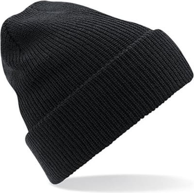 Gebreide Heritage Beanie wintermuts in het zwart voor volwassenen - Damesmutsen / herenmutsen - 100% polyacryl