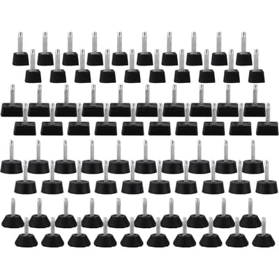 Lot de 80 embouts pour talons hauts en polyuréthane TPU, fer silencieux, pratique et confortable, accessoires de réparation de chaussures gray