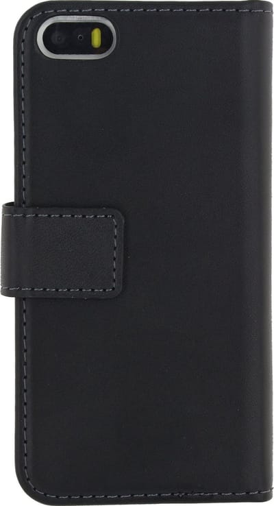 Mobilize Telefoonhoesje geschikt voor Apple iPhone 5 Hoesje | Mobilize Classic Gelly Wallet Bookcase Portemonnee | Pasjeshouder voor 2 Pasjes | Telefoonhoesje voor Pinpas / OV Kaart / Rijbewijs - Zwart