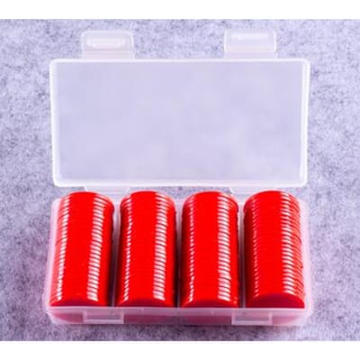100 Stuks Plastic Poker Chips Casino Bingo Markers Voor Plezier Familie Club Kermis Bingo Spel Benodigdheden 25 Mm 9 Kleuren