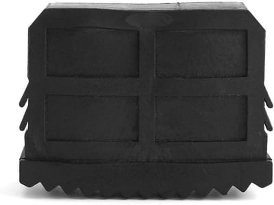Dailygoods- Laddervoeten Vervanging - Antislip Rubber - 2 Stuks - Hoogwaardig Rubber - Goede Grip - Zwart 6x4,5x2,2 cm - Trapladdervoetjes