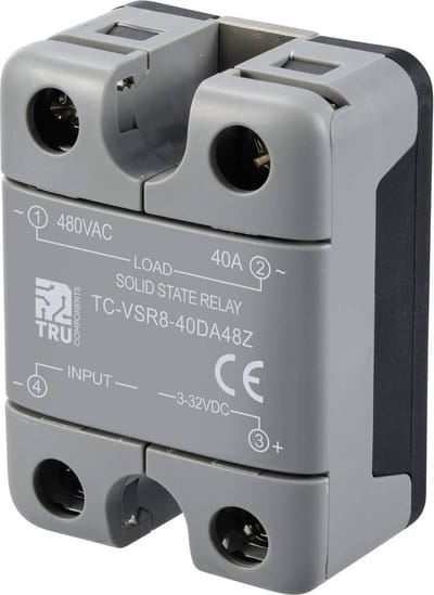 TRU COMPONENTS Halfgeleiderrelais TC-12705360 40 A Schakelspanning (max.): 480 V/AC Schakelend bij overbelasting 1 stuk(s)