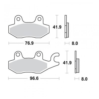 Plaquette de frein Nissin pour Quad Chinois 50 ATV Neuf