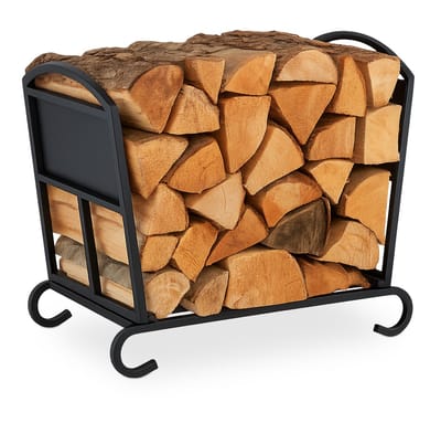 houtmand haardhout - inklapbaar - staal - 44 x 52 x 31 cm - binnen