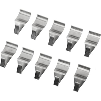 20 pièces Crochets pour Bardage Vinyle Sans Perçage Clips Robuste pour Bardage Support pour Bardage Vinyle Acier Inoxydable 304