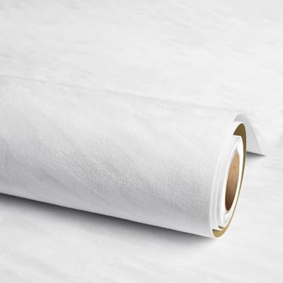 SnelShoppen - Zelfklevend Velours Behang Wit 44.5cm x 2m - Duurzaam en Waterafstotend - Ideaal voor Meubels, Wanden en Decoratie