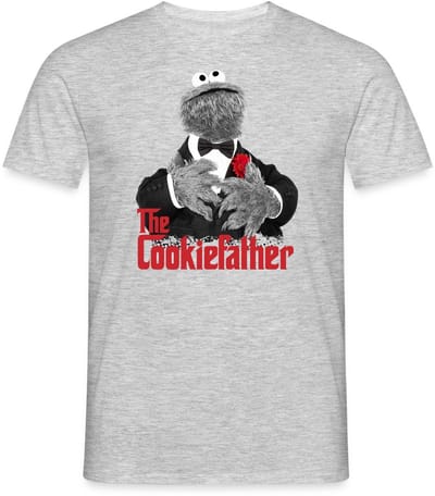 Sesamstraat Koekiemonster The Cookiefather T-Shirt Heren