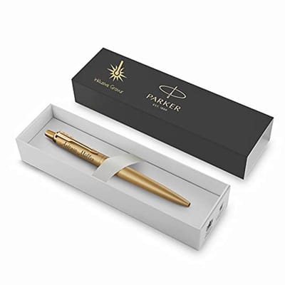 Elegante Monochrome Balpen XL met Gravure - Gepersonaliseerd Geschenk voor Verjaardag