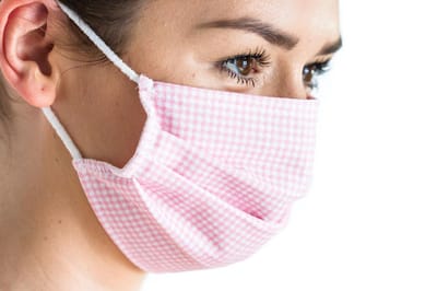 Mondkapje wasbaar - Pink Check - Herbruikbaar mondkapje - Stoffen mondmasker - Mondkapje Katoen - Niet-medisch mondkapje