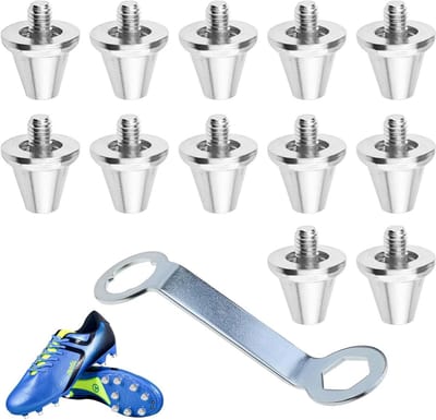 Set van 12 Voetbalstuds voor Schoenen - Compatibel met Nike, Inclusief Studsleutel voor Training en Rugby