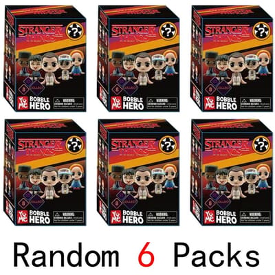 8 Stuks/Set Sleutelhanger Figuur Stijl Pop Eleven Monster Vleesetende Plant Strangered Things Doos Anime Figuren Collectie gray