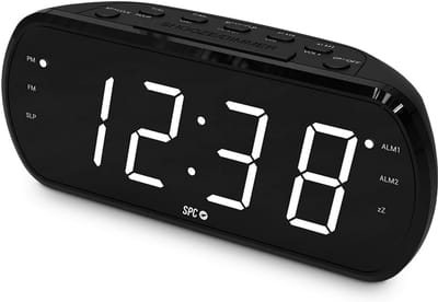 Digitale 1,8 inch Wekker met XXL-cijfers, Dubbel Alarm en FM-Radio