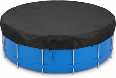 Ronde zwembadafdekking van 305 cm, UV-bescherming, 420D Oxford, waterdicht en duurzaam tarpaulin