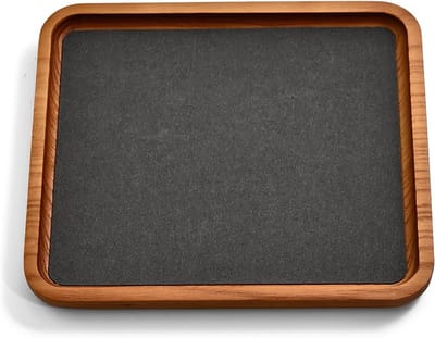 Houten Sieraden Organizer voor Ringen, Oorbellen, Armbanden en Kettingen - Medium Formaat, Donkergrijs