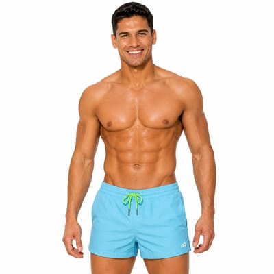 Korte Strakke Zwembroek - Heren - Sexy - Blauw