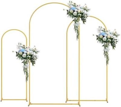 Maanvorm Tuin Boog - Bruiloft Achtergrond Stand - Decoratie Ceremonies - Elegant Gebogen Ontwerp - 1.8 m + 2.1 m