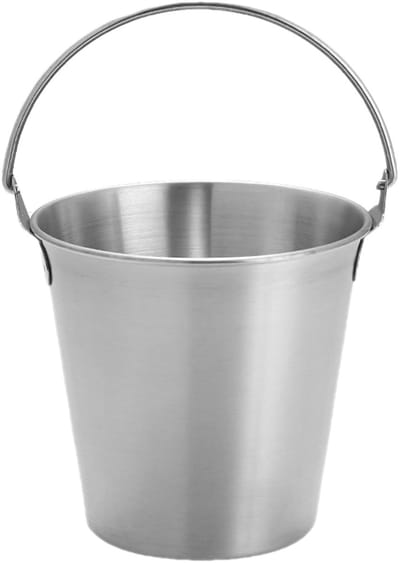 Dailygoods- IJsemmer Dubbelwandig met Deksel - Mini Roestvrijstalen Ijsemmer - IJsblokjes Emmer - Multifunctioneel Ontwerp - Geschikt voor Drank en Voedsel - Comfortabele Handgrepen