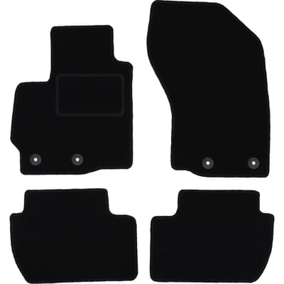 Zwarte veloursmatten voor: Mitsubishi ASX crossover (2010-2019)