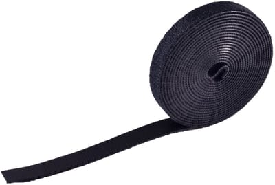 Klittenband rol 13mm / zwart (3 meter)