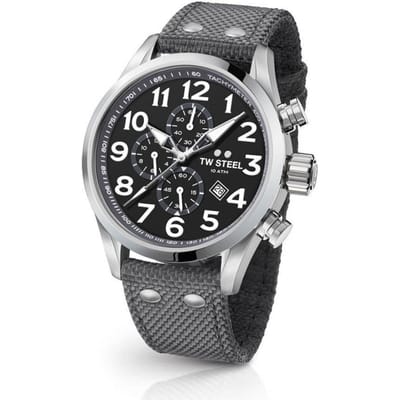 TW Steel Volante Chrono 45mm Staal Canvas | VS13