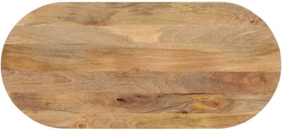 Tafelblad Ovaal - Werkblad Hout - Bureau of Tafel - Massief Mangohout - 140x60cm - Natuurlijk Hout