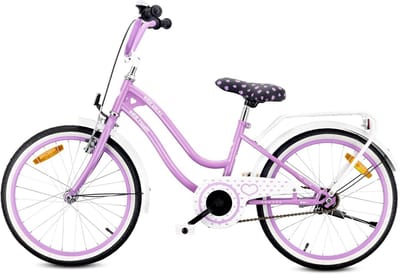 Kinderfiets - Meisjesfiets - Veilig Fietsen - In hoogte verstelbaar - 20 inch - Paars