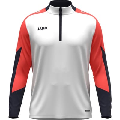 Jako Dynamic Ziptop Kinderen - Wit / Koraal / Marine | Maat: 116