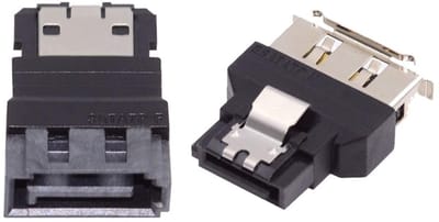 Allecto - eSATA naar SATA Adapter - 2 Stuks - Geschikt voor SSD en HDD - Verbind je opslag - Hoge snelheid - Betrouwbare verbinding - Ideaal voor d...