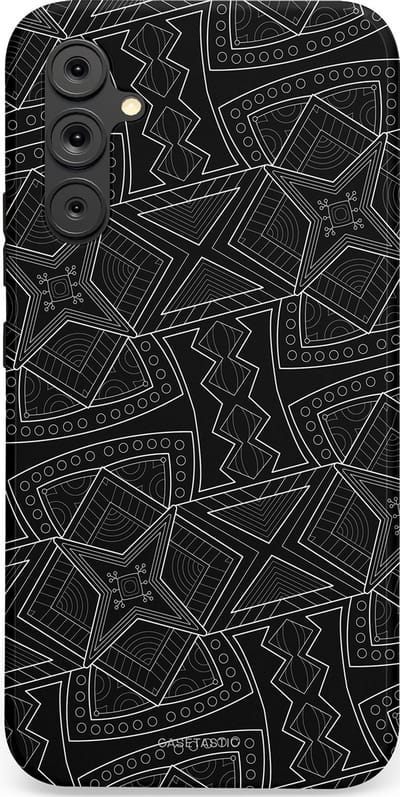 Casetastic Hoesje Geschikt voor Samsung A34 (5G) - Stijlvolle Beschermende Duo-layer Case - Afrikaanse kunst