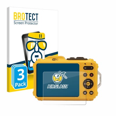 Screenprotector 3 Stuks voor Kodak Pixpro WPZ2 Beschermglas transparant