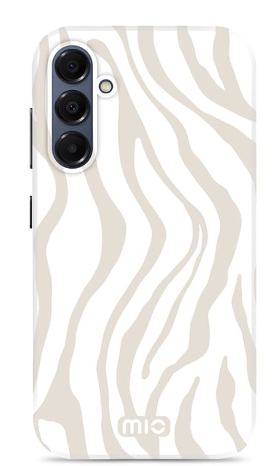 MIO by Mobilize Hoesje | Geschikt voor Samsung Galaxy A16 | Compatibel met MagSafe | Hard Shell Back Cover | Sandy Zebra