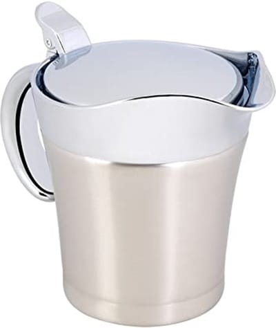 Dailygoods- Thermoskan Dubbelwandig Geïsoleerd - 304 Roestvrij Staal - 450/750 ml - Stofdicht Deksel - Niet-Druppelende Tuit - Voor Jus/Sauzen - Thermofles