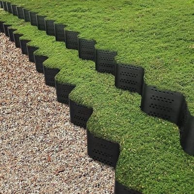 Grondrooster Stabilisator - Grindmat Bodem - Terrassen Aanleggen - Hoge Draagcapaciteit - 40x40 cm - Zwart