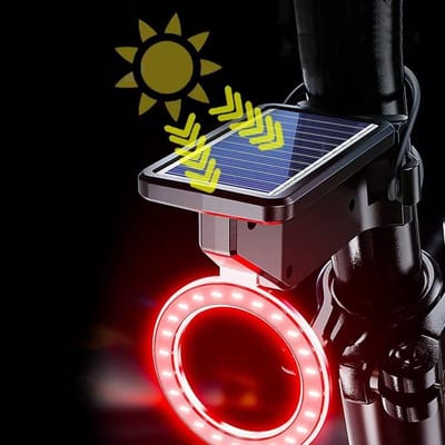 Oplaadbaar LED Fiets Achterlicht - Waterdicht, Veilig en Duurzaam Hartvormig Ontwerp