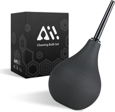 Aii Cleaning Bulb 160ml – Anaal Douche - Intieme Reiniging – Anal Douche – Klysma – Anaaldouche - Zwart
