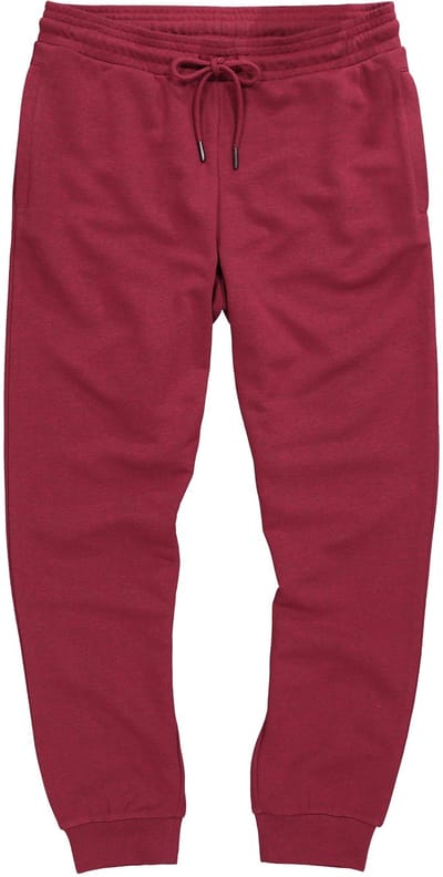 JP 1880 - Heren - Sweatpants thuispak lichte sweatstof - Robijnrood - Maat XL