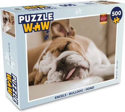Puzzel Engels - Bulldog - Hond - Legpuzzel - Puzzel 500 stukjes